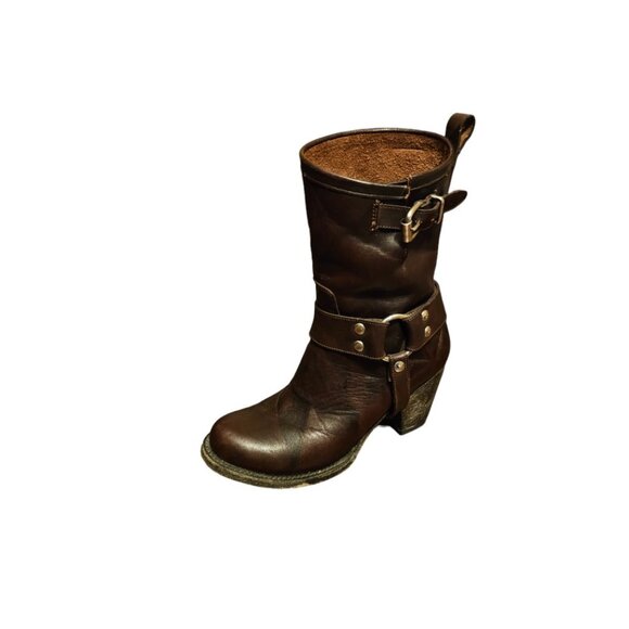 Rancho Women's Distressed Durango Style Platform heel boots - Picture 2 of 6